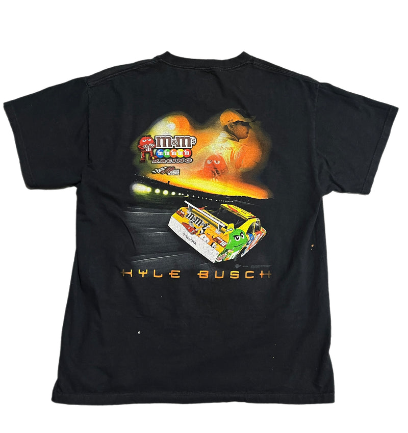(M) Vintage NASCAR Racing Kyle Busch M&M T-Shirt