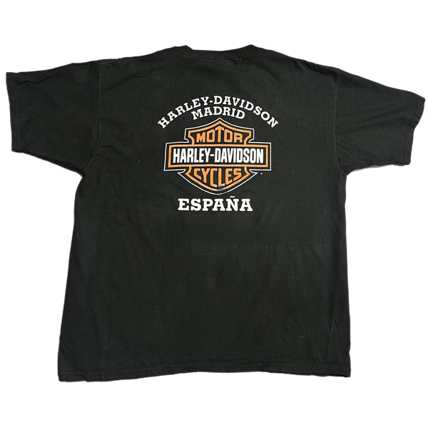 (2X)Vintage Harley Davidson Espana, Madrid T-Shirt